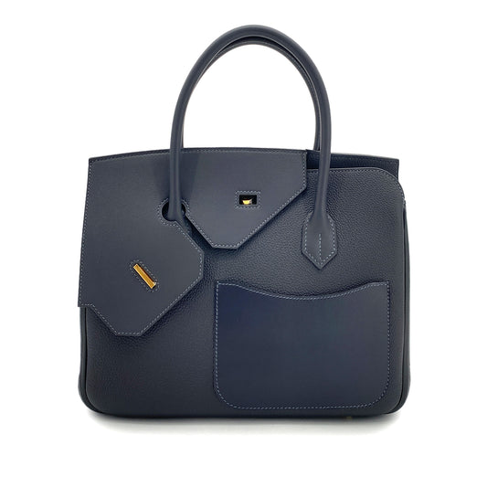 HERMES BIRKIN 30 EN DESORDRE BLUE NUIT SWIFT TOGO VACHE HUNTER HAND BAG B 90255718