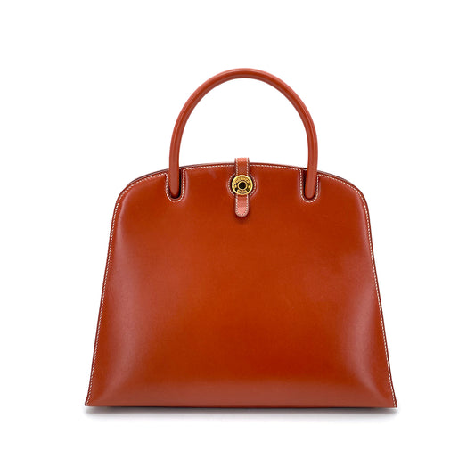 HERMES DALVI MM BRIQUE BOXCALF HAND BAG □C GHW 90255728