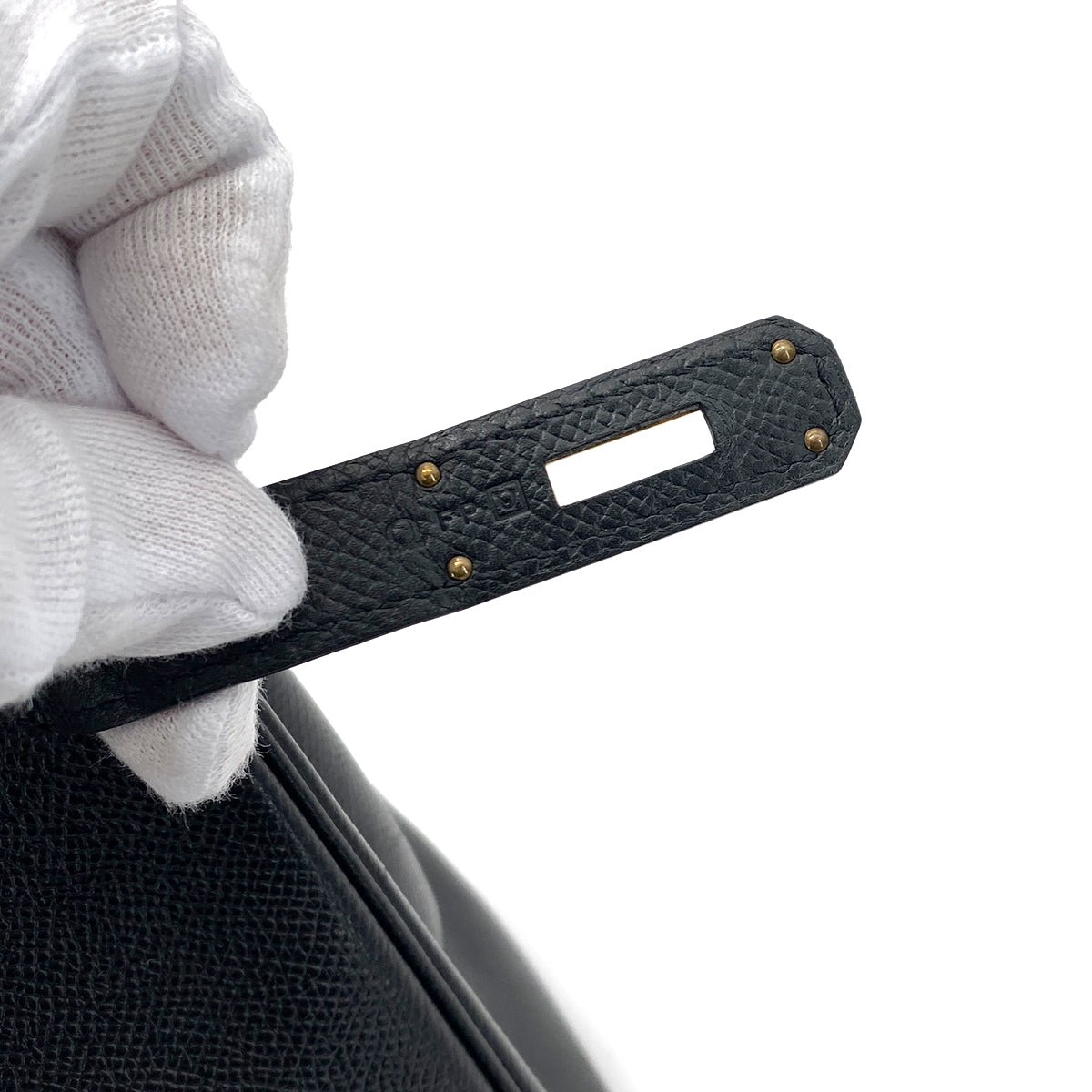 HERMES BIRKIN 30 BLACK EPSOM HAND BAG □O GHW 90255731