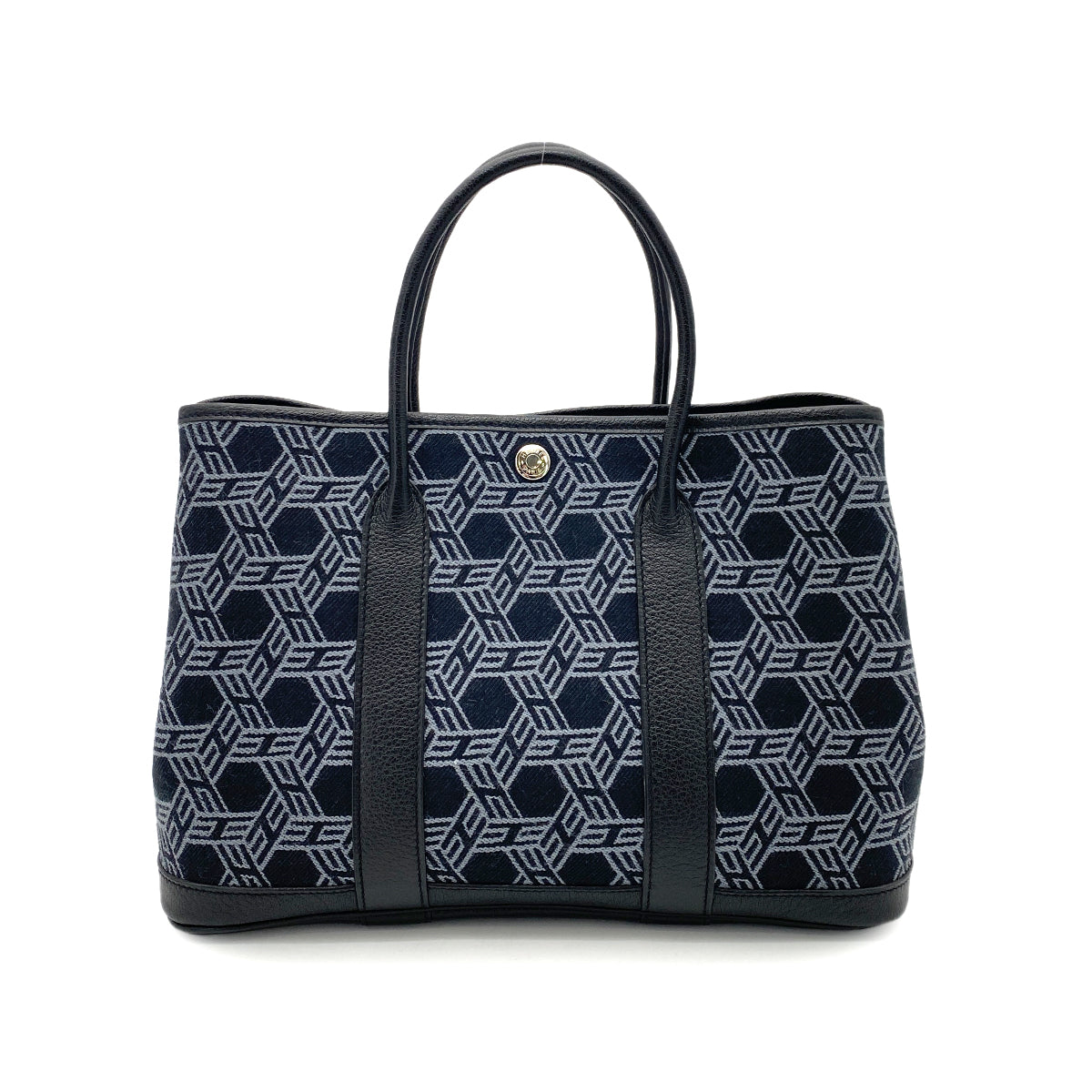 HERMES GARDEN PARTY TPM NAVY TOILE SO H TOTE BAG □K 90255765