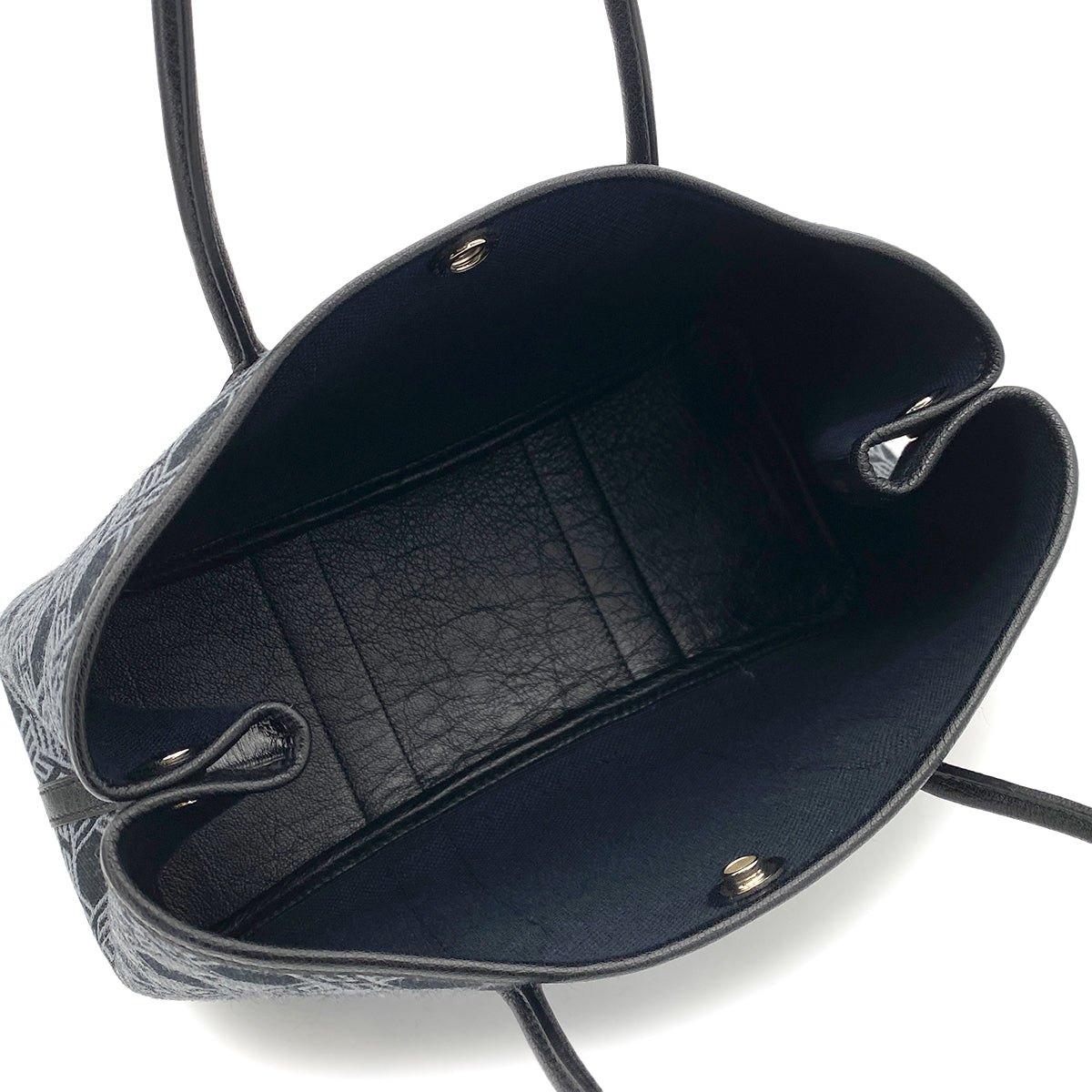 HERMES GARDEN PARTY TPM NAVY TOILE SO H TOTE BAG □K 90255765