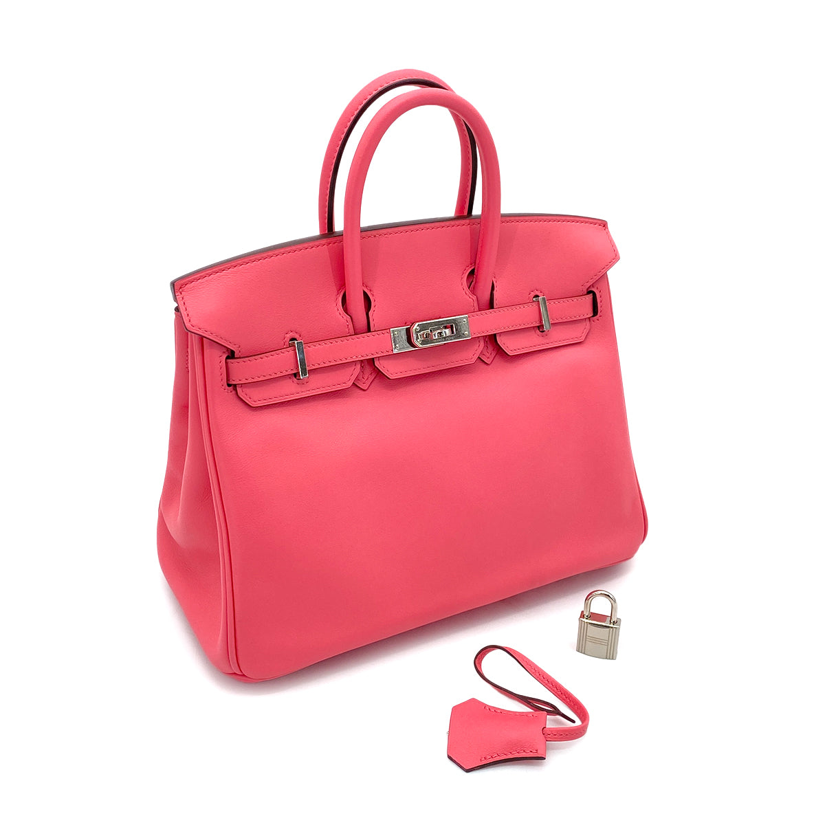 HERMES BIRKIN 25 ROSE AZALEE SWIFT HAND BAG A SHW 90255768