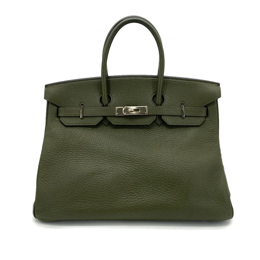 HERMES BIRKIN 35 CANOPEE TAURILLON CLEMENCE HAND BAG □E SHW 90255854