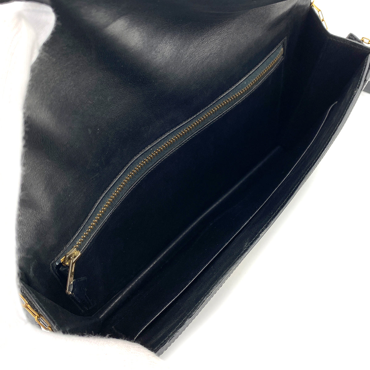 HERMES  LYDIE  CLUTCH BAG BOX CALF CRINOLIN 90255911