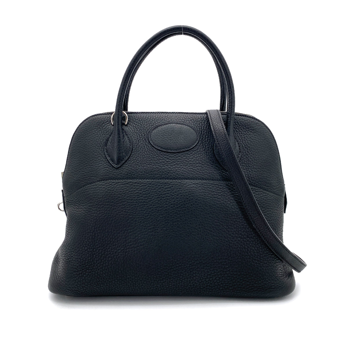 HERMES BOLIDE 31 BLACK TAURILLON CLEMENCE HAND SHOULDER BAG □J SHW 90255924