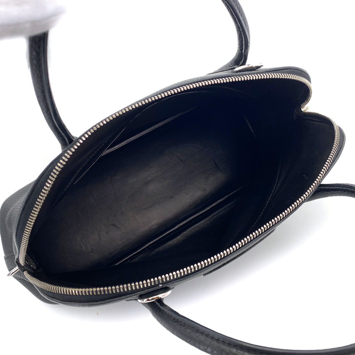 HERMES BOLIDE 31 BLACK TAURILLON CLEMENCE HAND SHOULDER BAG □J SHW 90255924