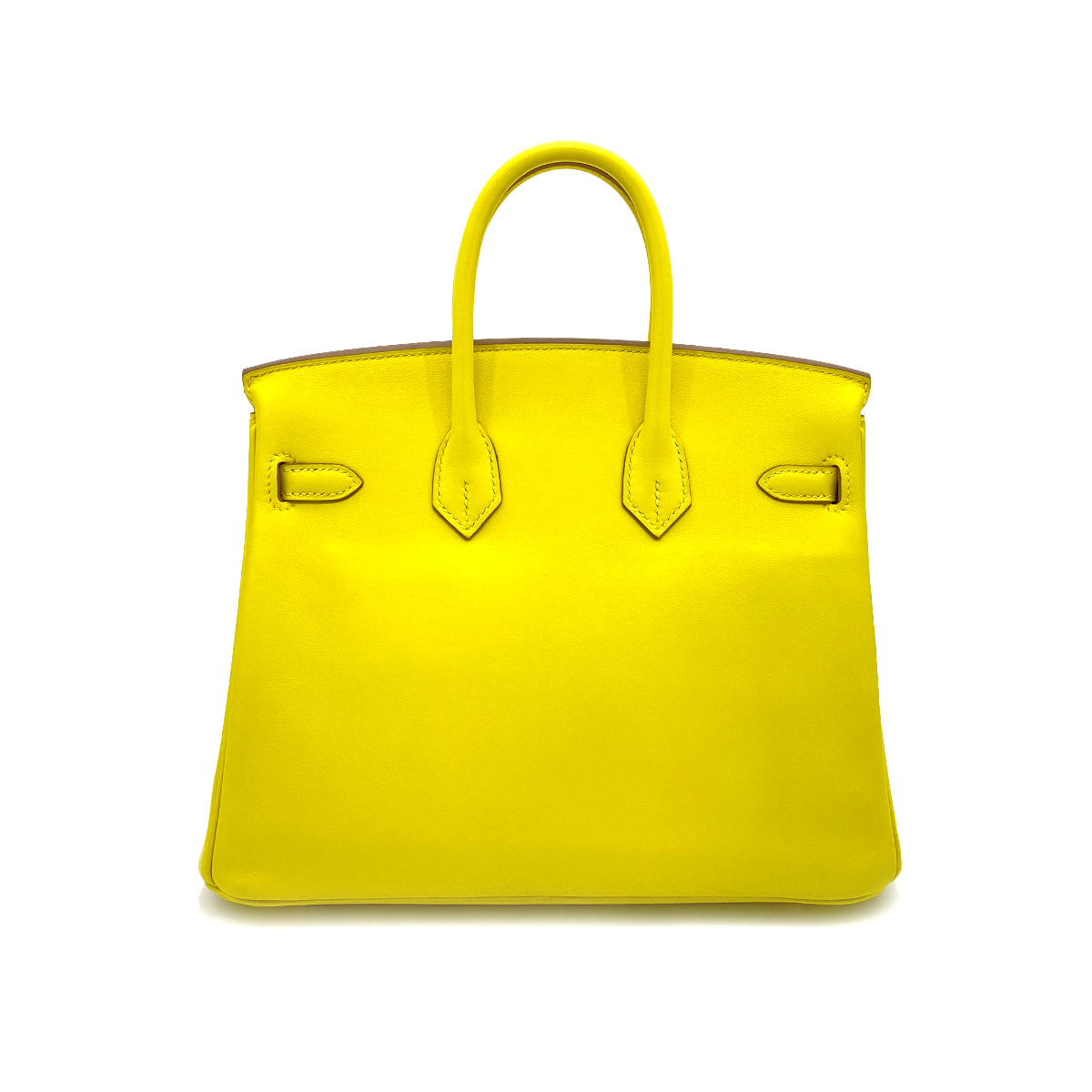 HERMES BIRKIN 25 LIME SWIFT HAND BAG D SHW 90255948