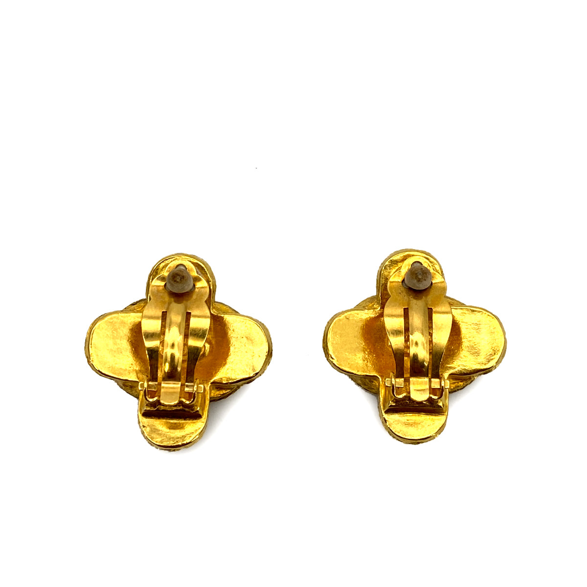 CHANEL VINTAGE EARRINGS COCOMARK CLOVER MOTIF ACCESSORY 94A 90255961