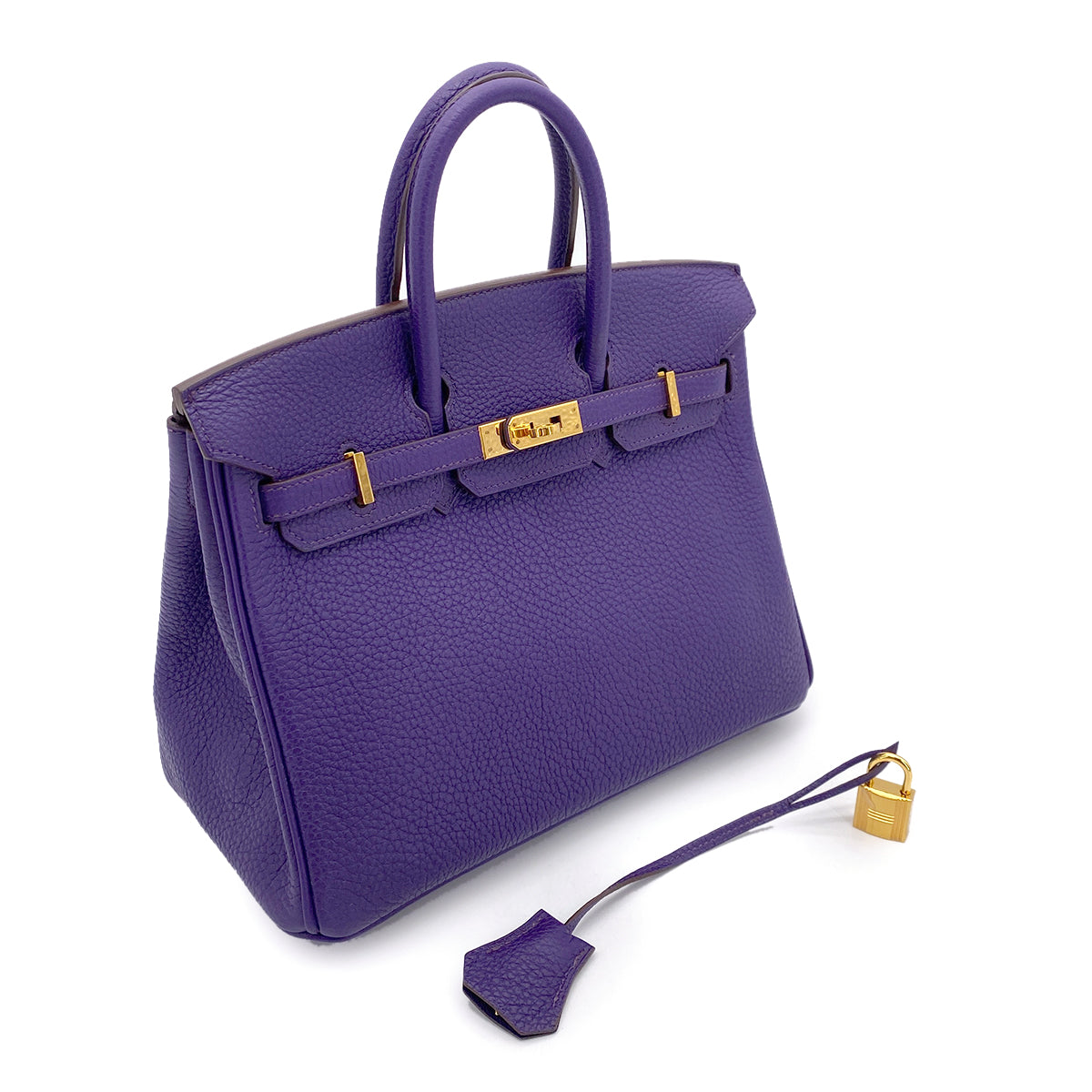 HERMES BIRKIN 25 IRIS TOGO HAND BAG □N 90255369