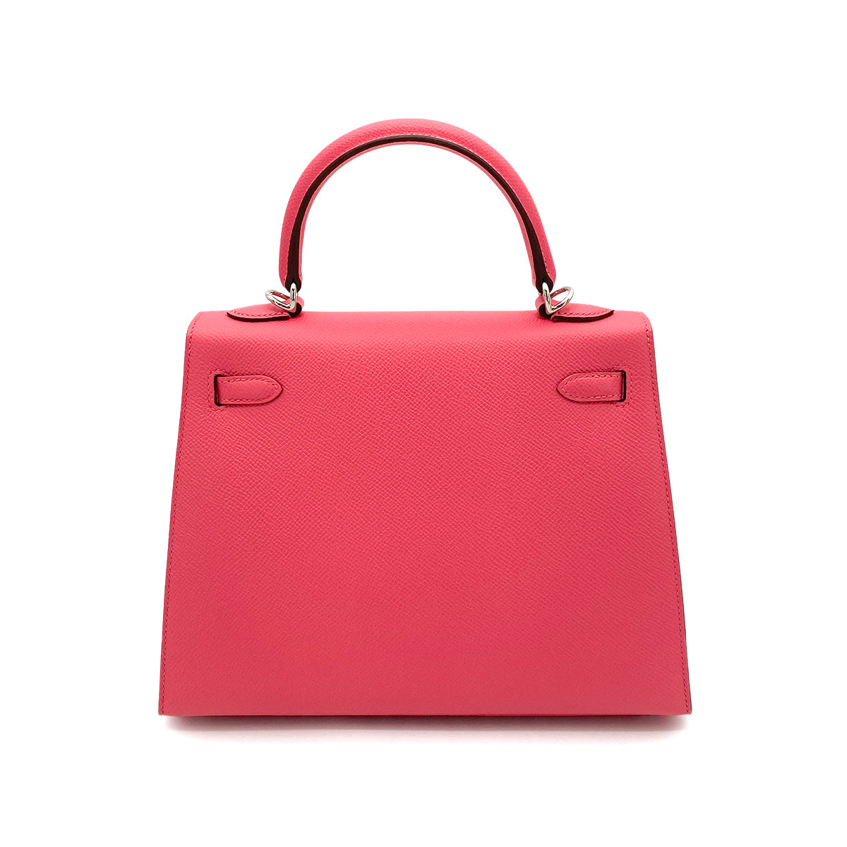 HERMES KELLY 25  SELLIER ROSE AZALEE EPSOM HAND SHOULDER BAG SHW B 90256404