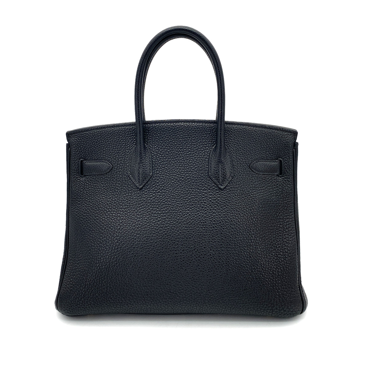 HERMES BIRKIN 30 BLACK TOGO HAND BAG □F GHW90256408