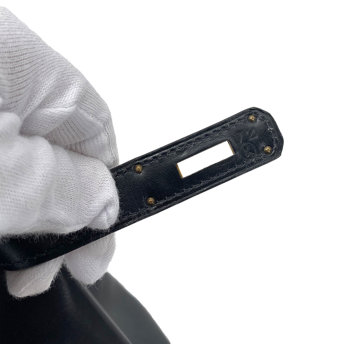 HERMES KELLY 28 RETOURNE BLACK BOXCALF HAND SHOULDER BAG 〇X GHW 90256414