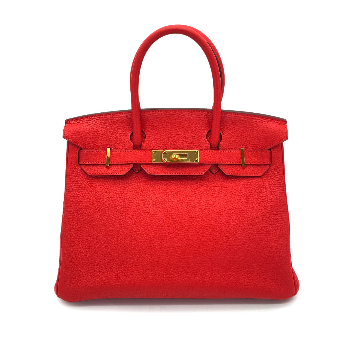 HERMES BIRKIN 30 ROUGE DE COEUR TOGO HAND BAG X GHW 90256425