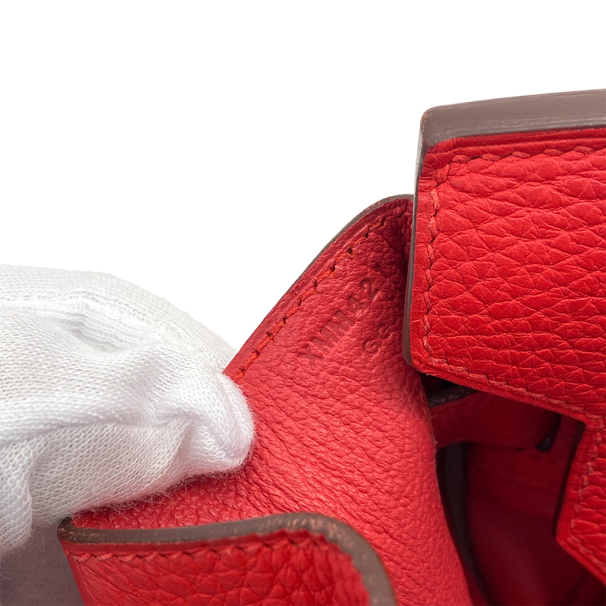 HERMES BIRKIN 30 ROUGE DE COEUR TOGO HAND BAG X GHW 90256425