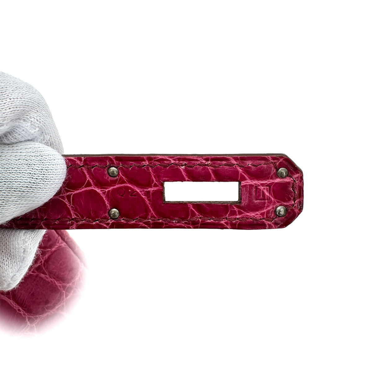 HERMES BIRKIN 30 FUCHSIA CROCODILE NILOTICUS HAND BAG □I SHW 90256428