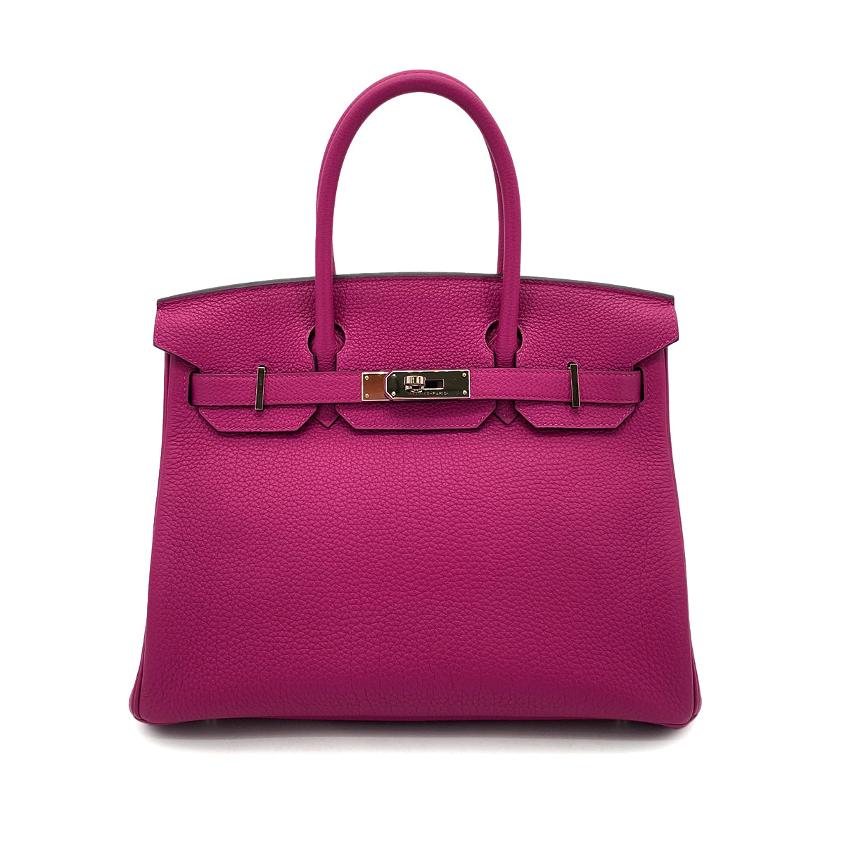 HERMES BIRKIN 30 ROSE PURPLE TOGO HAND BAG D SHW 90256462