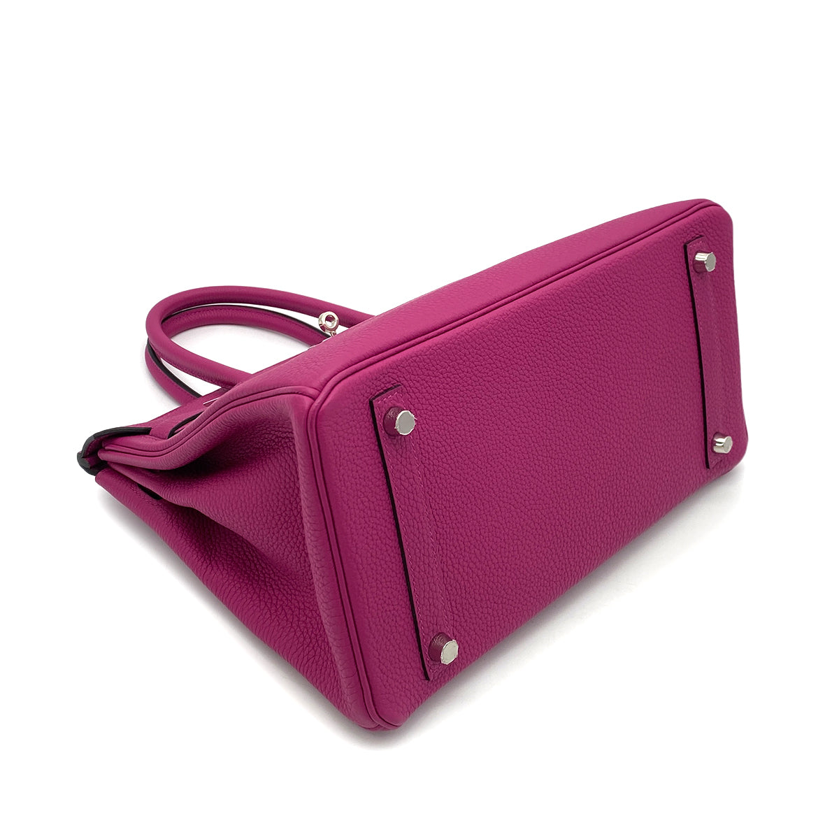 HERMES BIRKIN 30 ROSE PURPLE TOGO HAND BAG D SHW 90256462