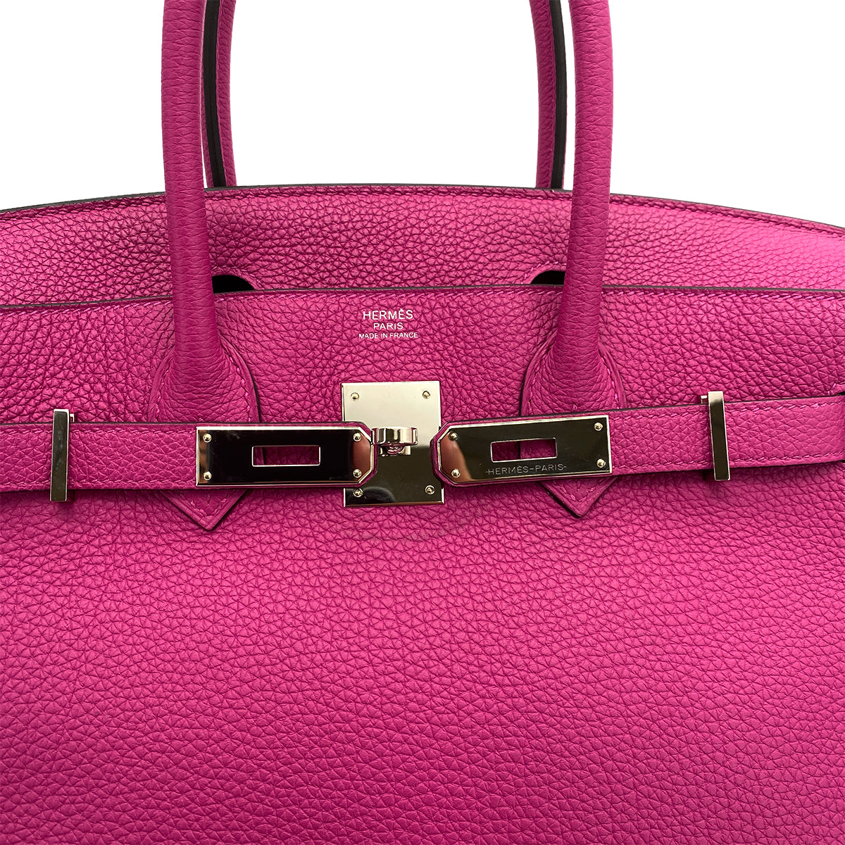 HERMES BIRKIN 30 ROSE PURPLE TOGO HAND BAG D SHW 90256462