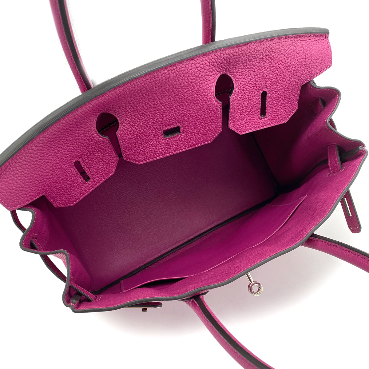 HERMES BIRKIN 30 ROSE PURPLE TOGO HAND BAG D SHW 90256462