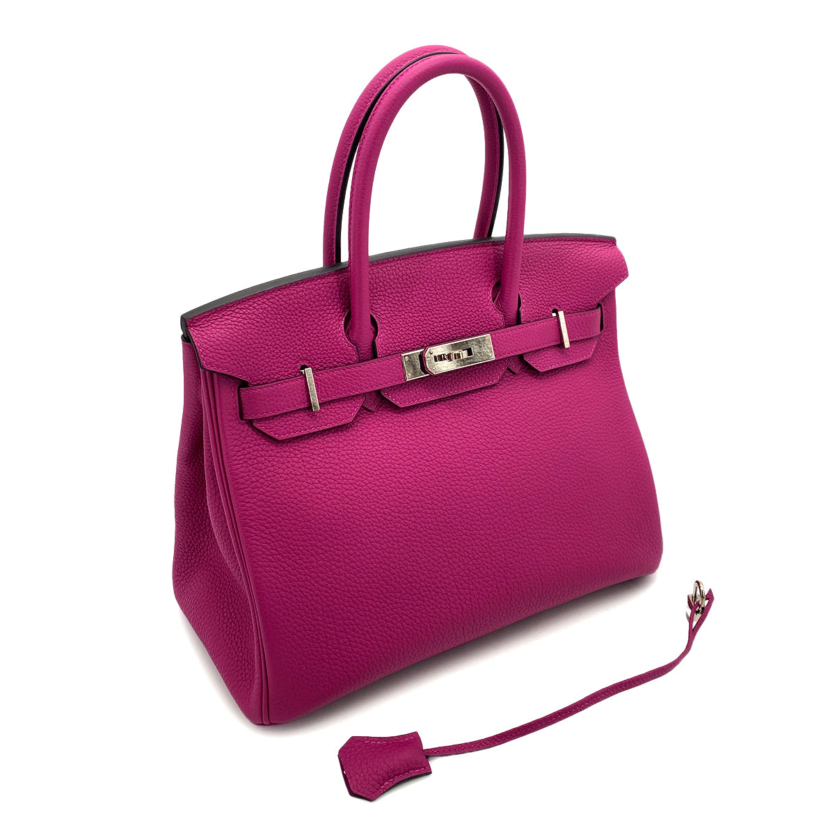 HERMES BIRKIN 30 ROSE PURPLE TOGO HAND BAG D SHW 90256462