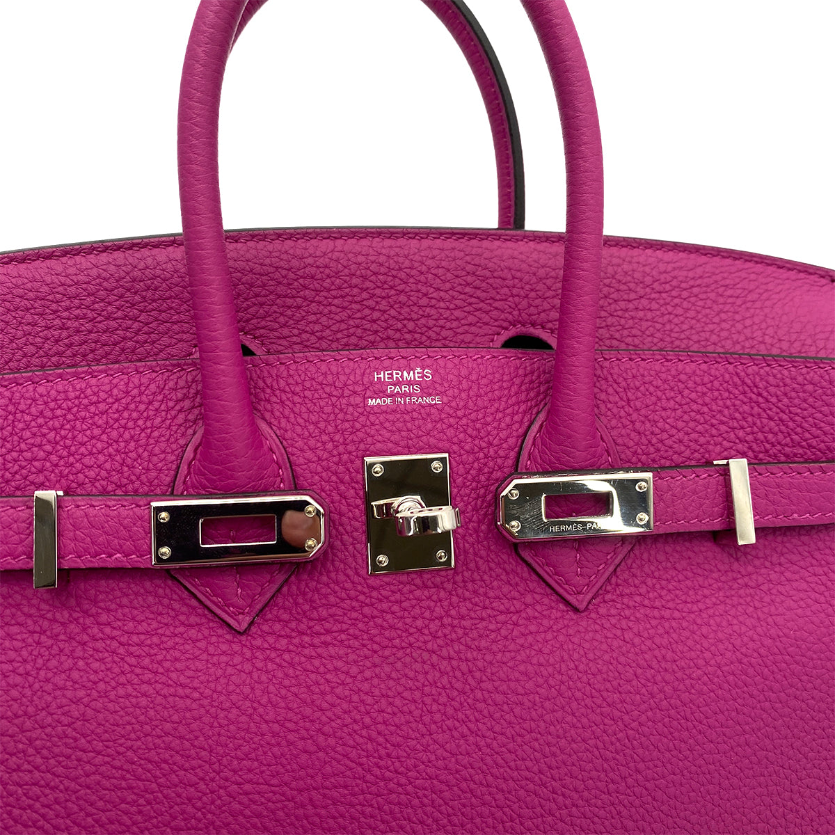 HERMES BIRKIN 25 ROSE PURPLE TOGO HAND BAG C SHW 90256465