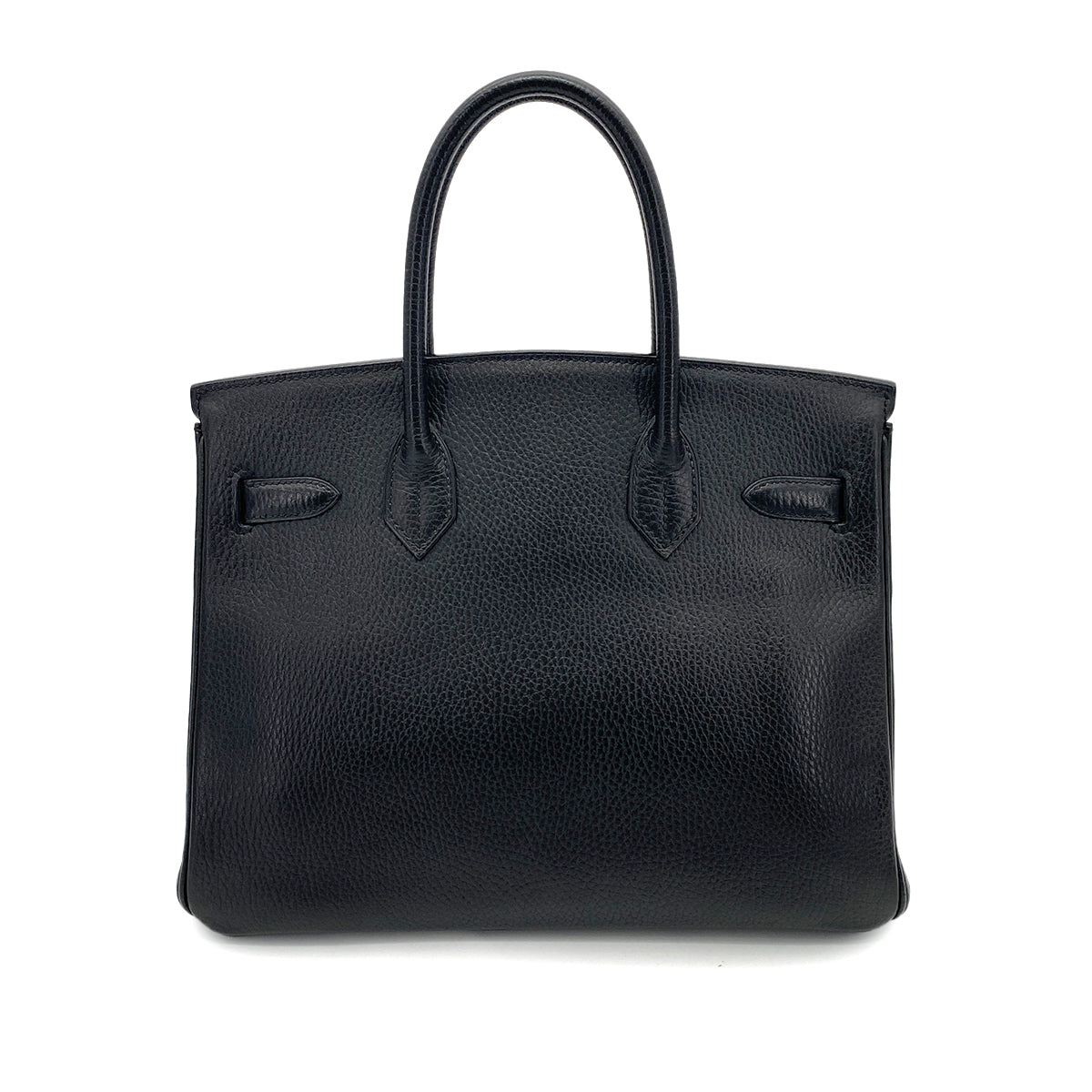 HERMES BIRKIN 30 BLACK ARDENNES HAND BAG □B GHW 90256466