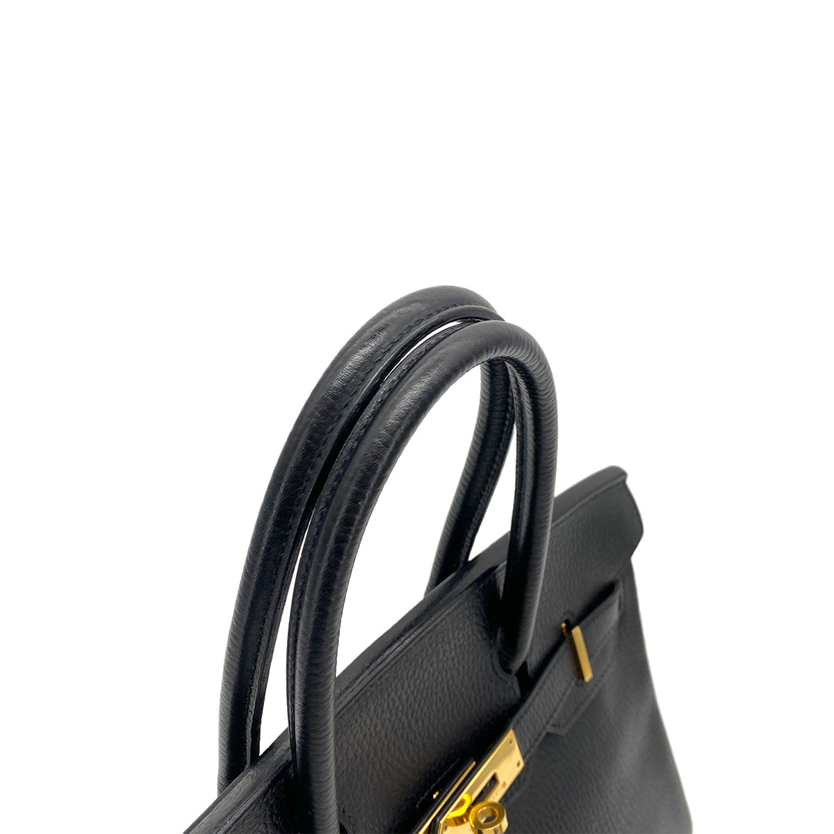 HERMES BIRKIN 30 BLACK ARDENNES HAND BAG □B GHW 90256466