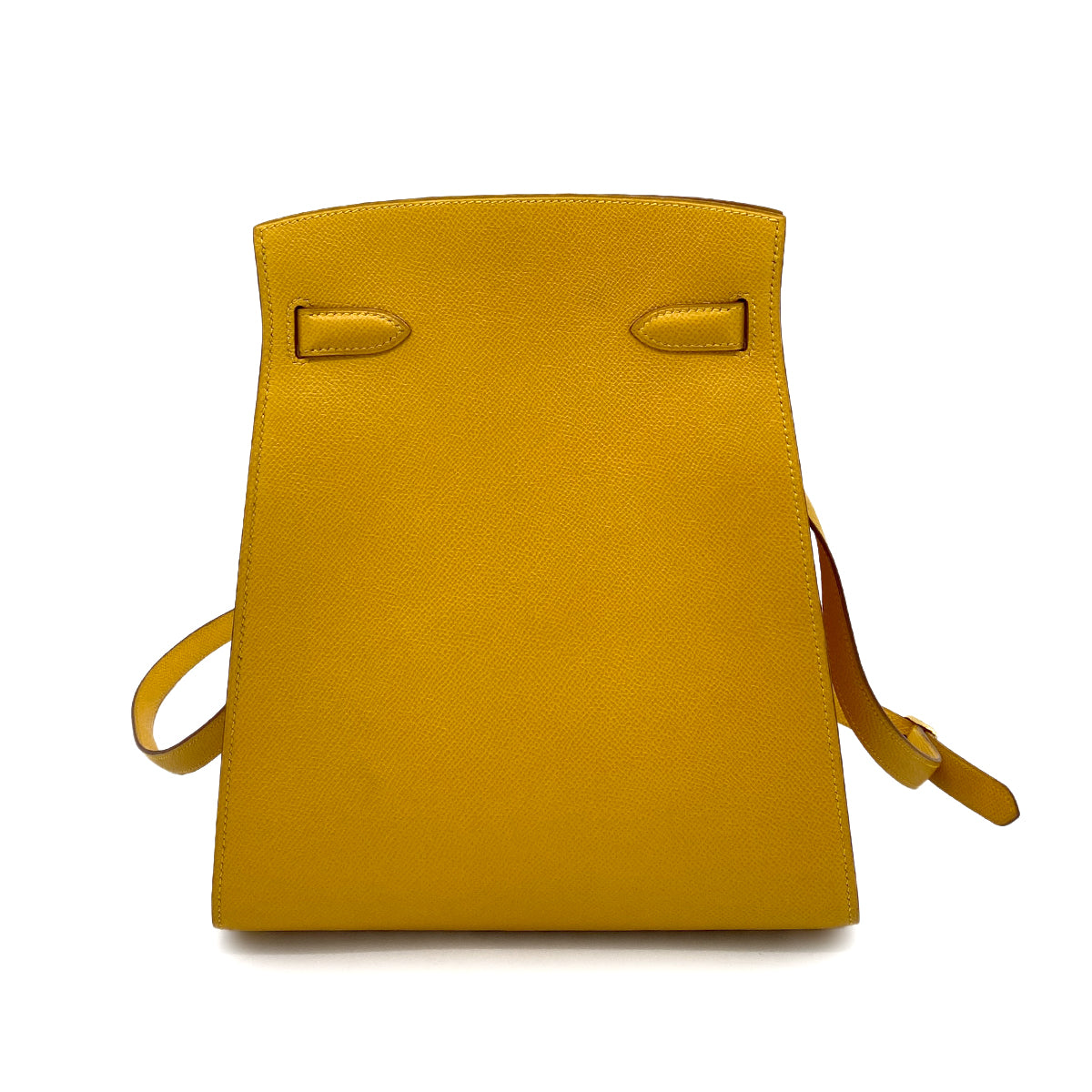 HERMES KELLY SPORTS MM JAUNE COUCHEVEL SHOULDER BAG □A 90256920