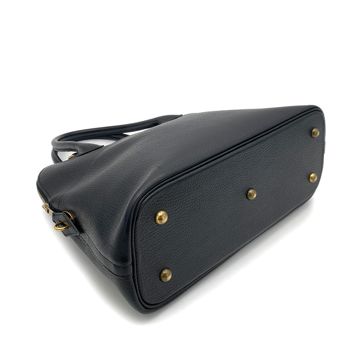 HERMES BOLIDE 31 BLACK ARDENNES HAND SHOULDER BAG 〇X 90256921