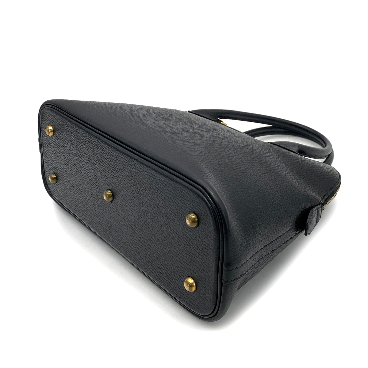 HERMES BOLIDE 31 BLACK ARDENNES HAND SHOULDER BAG 〇X 90256921