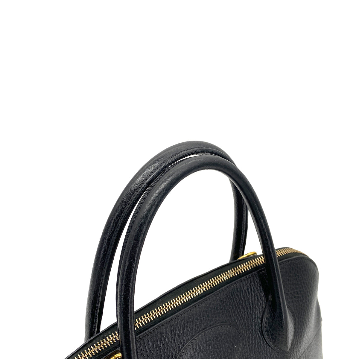HERMES BOLIDE 31 BLACK ARDENNES HAND SHOULDER BAG 〇X 90256921