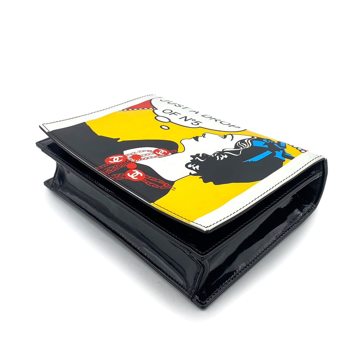 CHANEL VINTAGE MADEMOISELLE NO.5 CLUTCH BAG MULTICOLOR ENAMEL 90256933