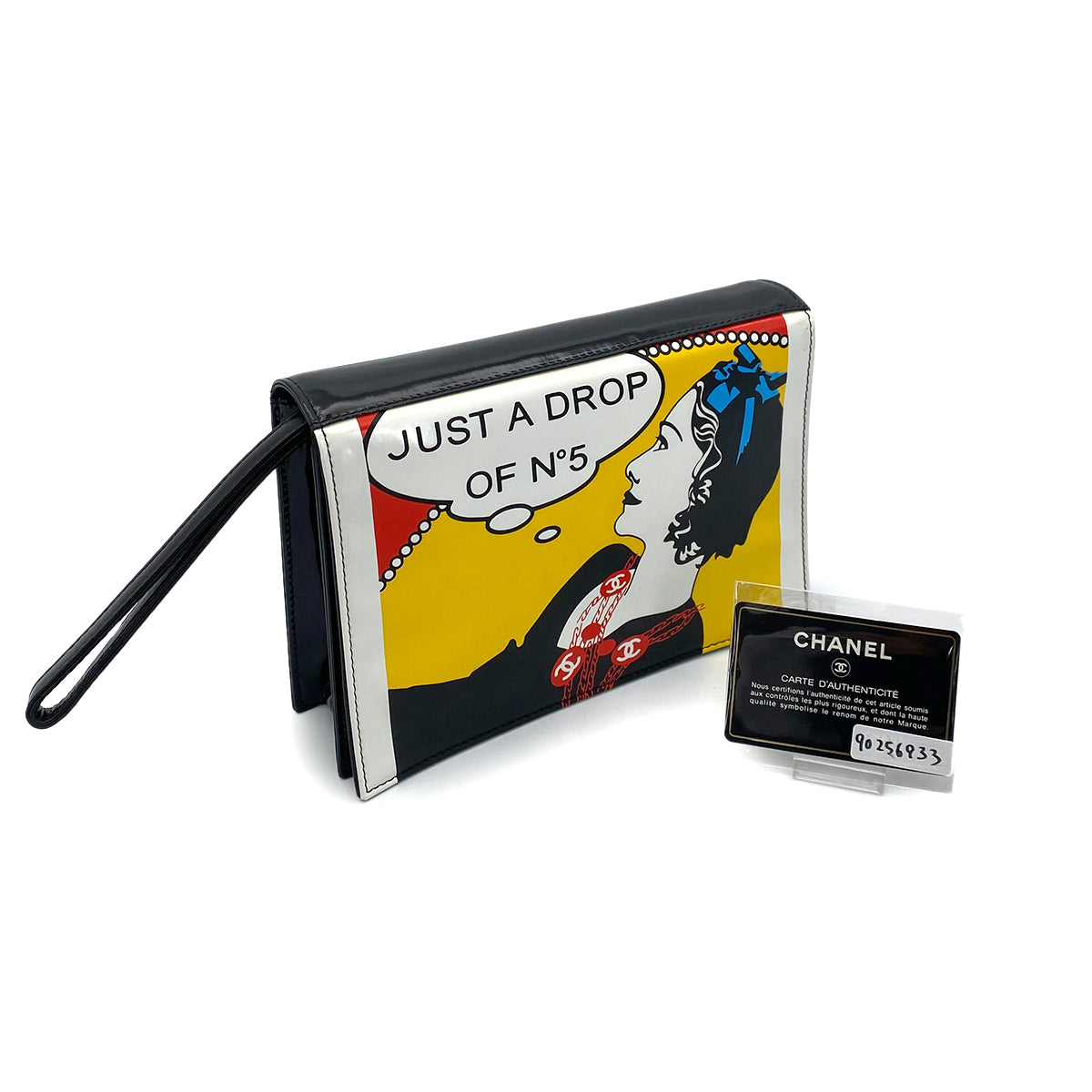 CHANEL VINTAGE MADEMOISELLE NO.5 CLUTCH BAG MULTICOLOR ENAMEL 90256933