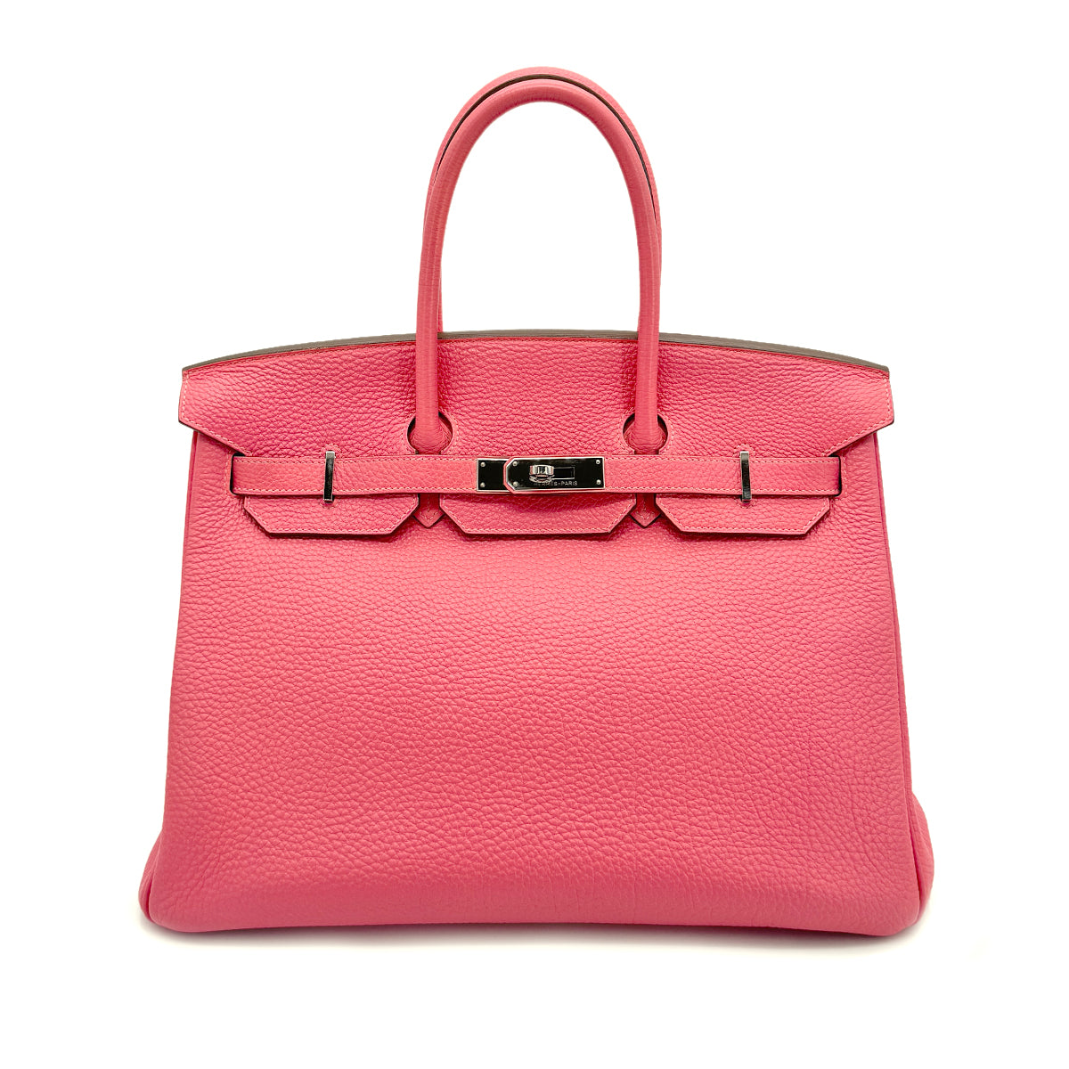 HERMES BIRKIN35 ROSE LIPSTICK TOGO HAND BAG □Q SHW 90272968