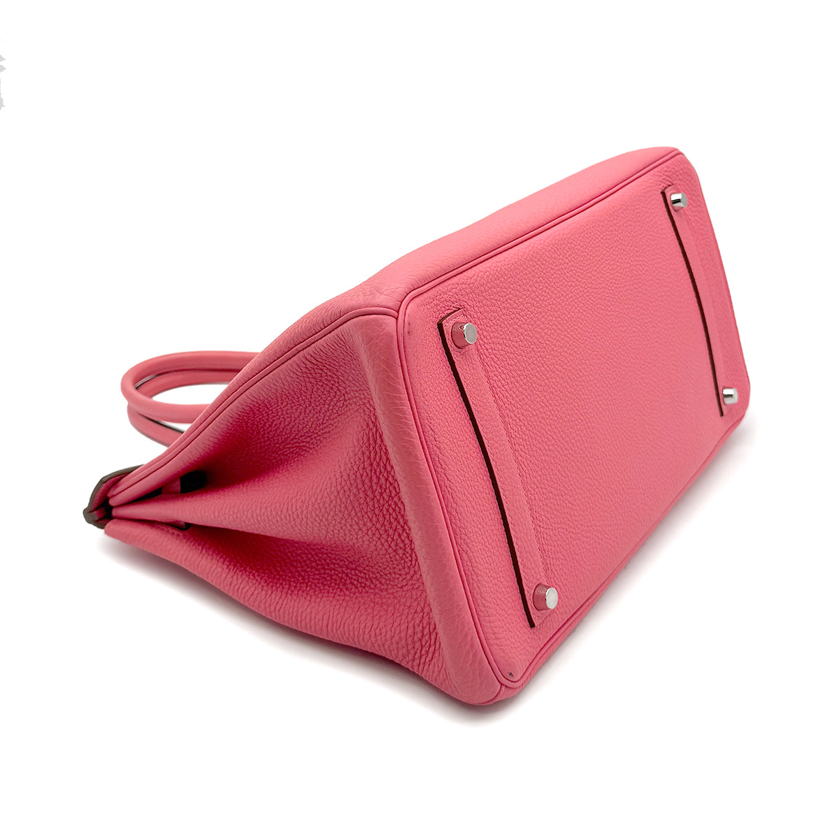 HERMES BIRKIN35 ROSE LIPSTICK TOGO HAND BAG □Q SHW 90272968