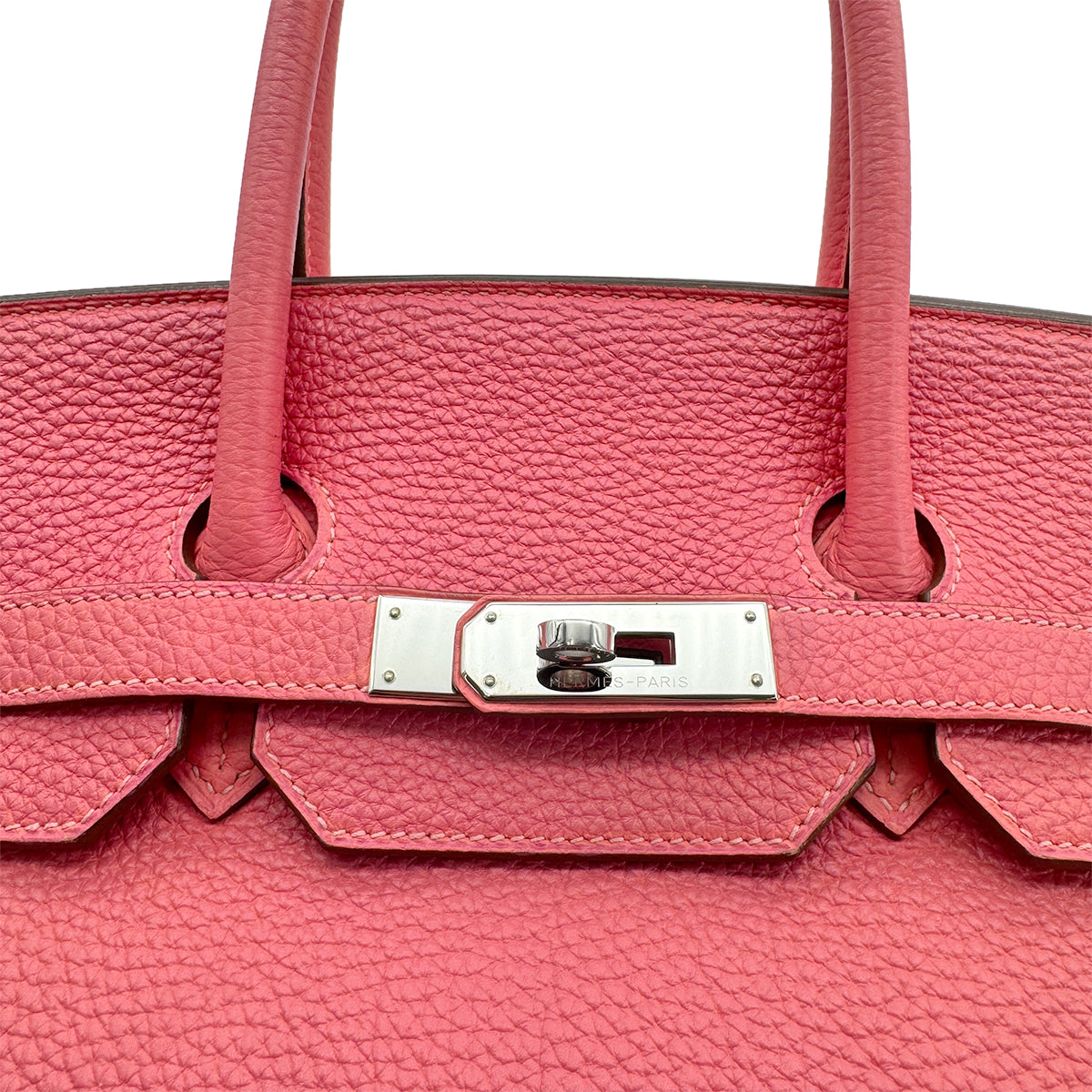 HERMES BIRKIN35 ROSE LIPSTICK TOGO HAND BAG □Q SHW 90272968