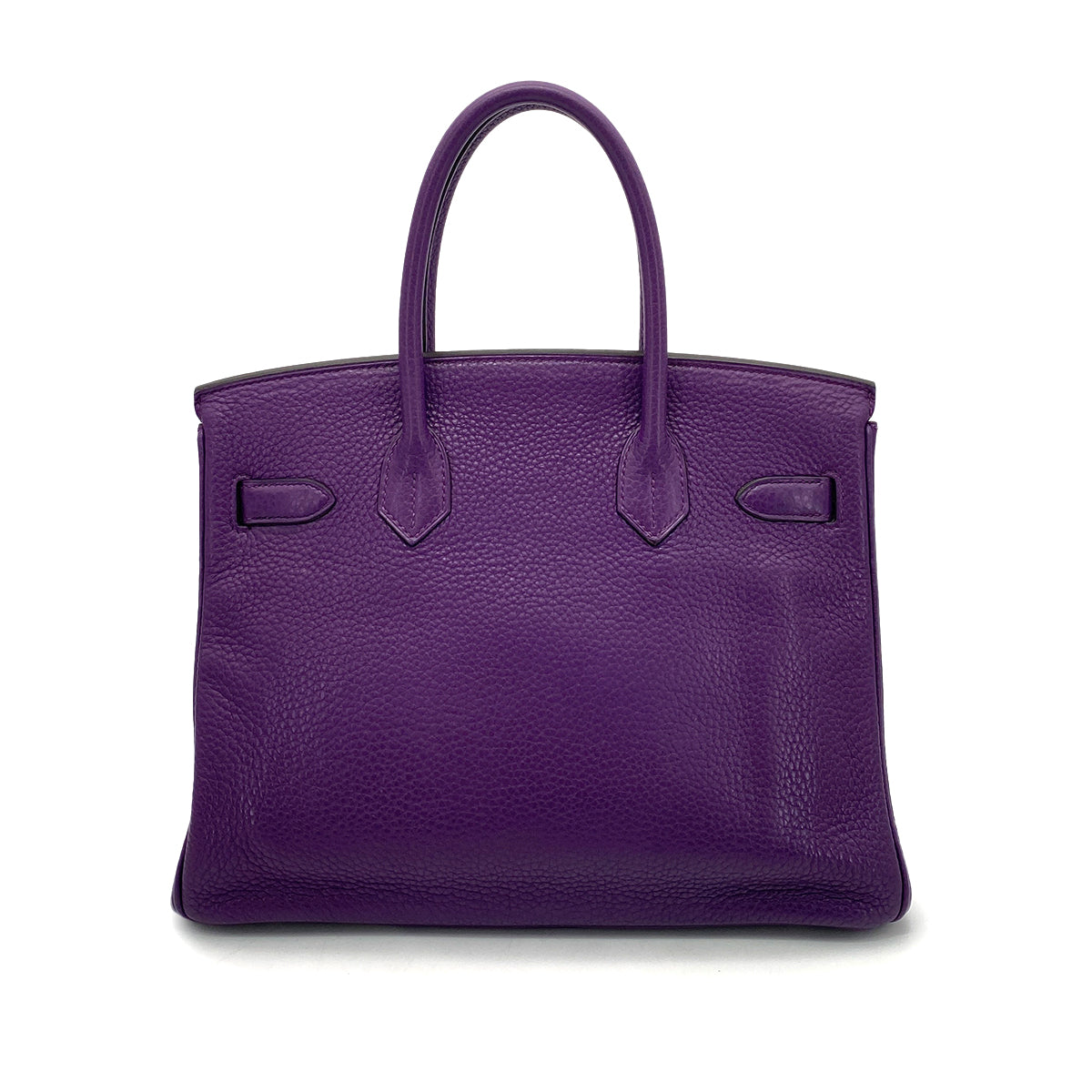 HERMES BIRKIN 30 ULTRA VIOLET TAURILLON CLEMENCE HAND BAG □P SHW 90257294