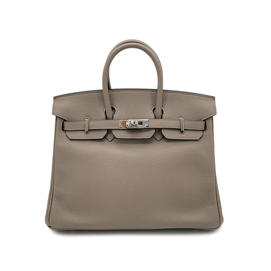 HERMES BIRKIN 25 GRIS ASPHALTE TAURILLON NOVILLO HAND BAG Y SHW 90257310