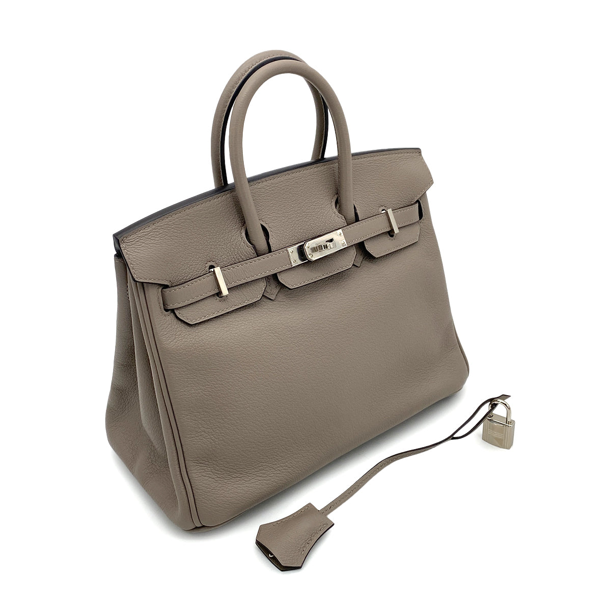 HERMES BIRKIN 25 GRIS ASPHALTE TAURILLON NOVILLO HAND BAG Y SHW 90257310