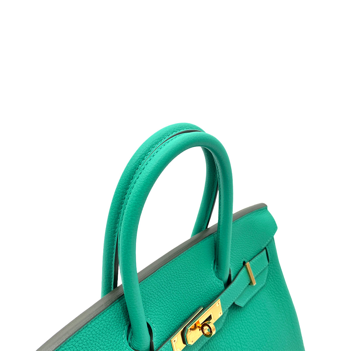 HERMES BIRKIN 30 VERT VERONE TOGO HAND BAG D GHW 90257429