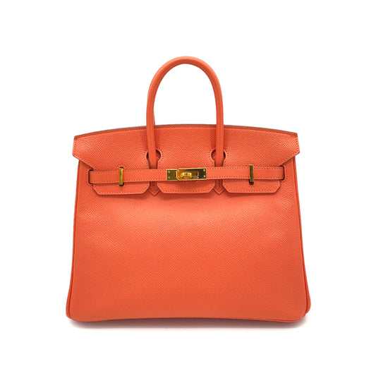 HERMES BIRKIN 25 CREVETTE EPSOM HAND BAG □R GHW 90257436