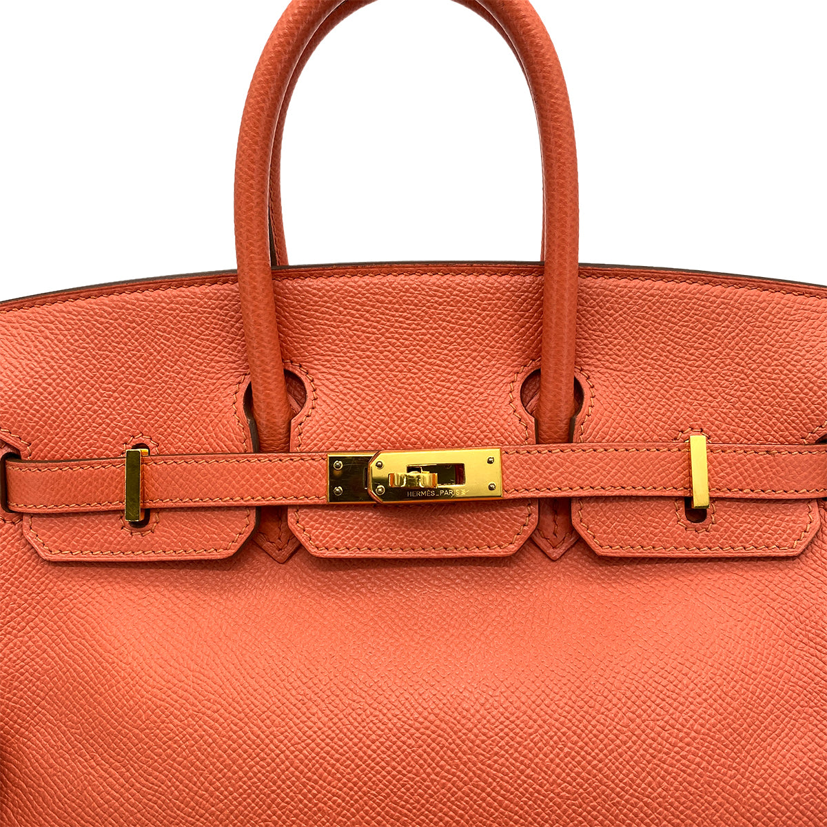 HERMES BIRKIN 25 CREVETTE EPSOM HAND BAG □R GHW 90257436