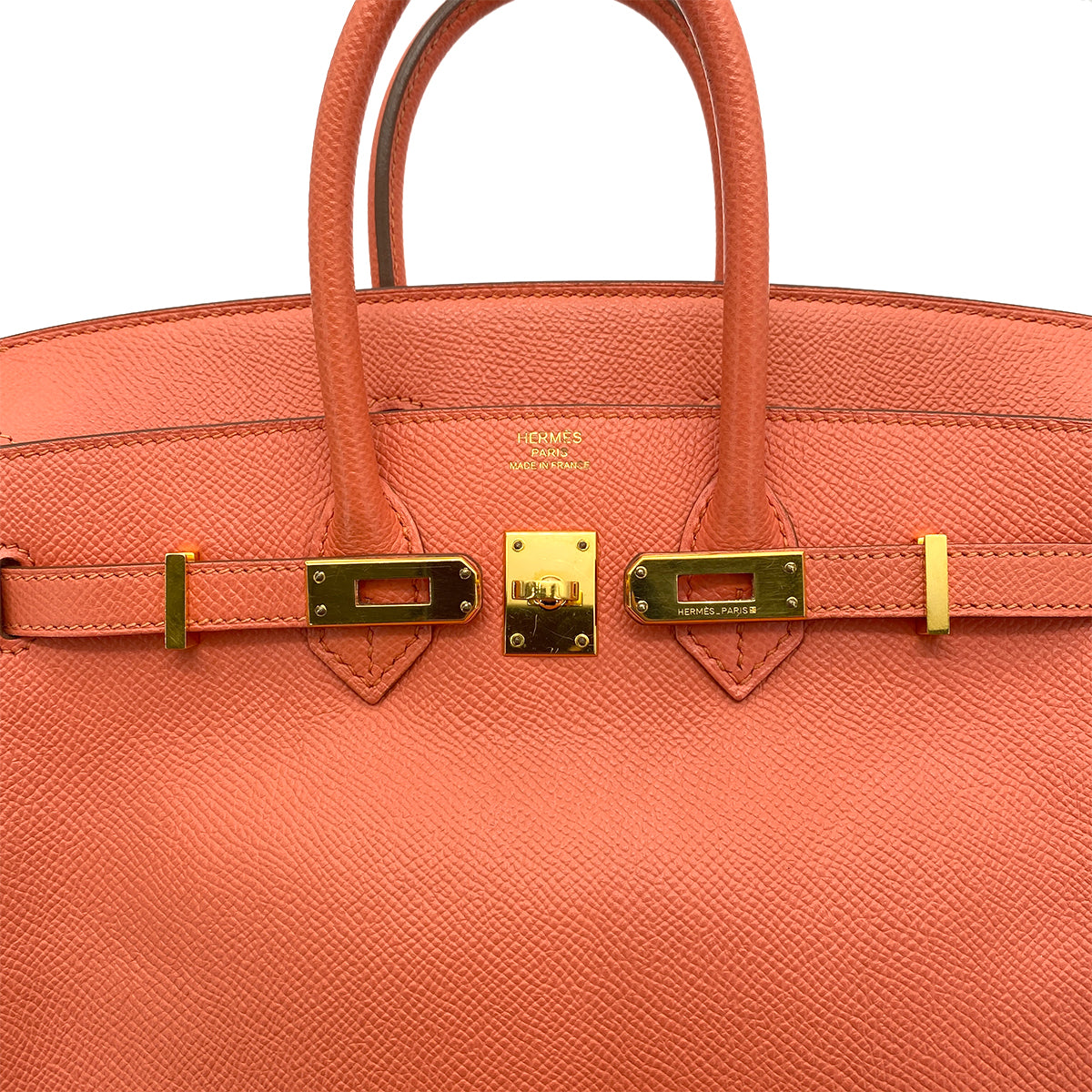 HERMES BIRKIN 25 CREVETTE EPSOM HAND BAG □R GHW 90257436