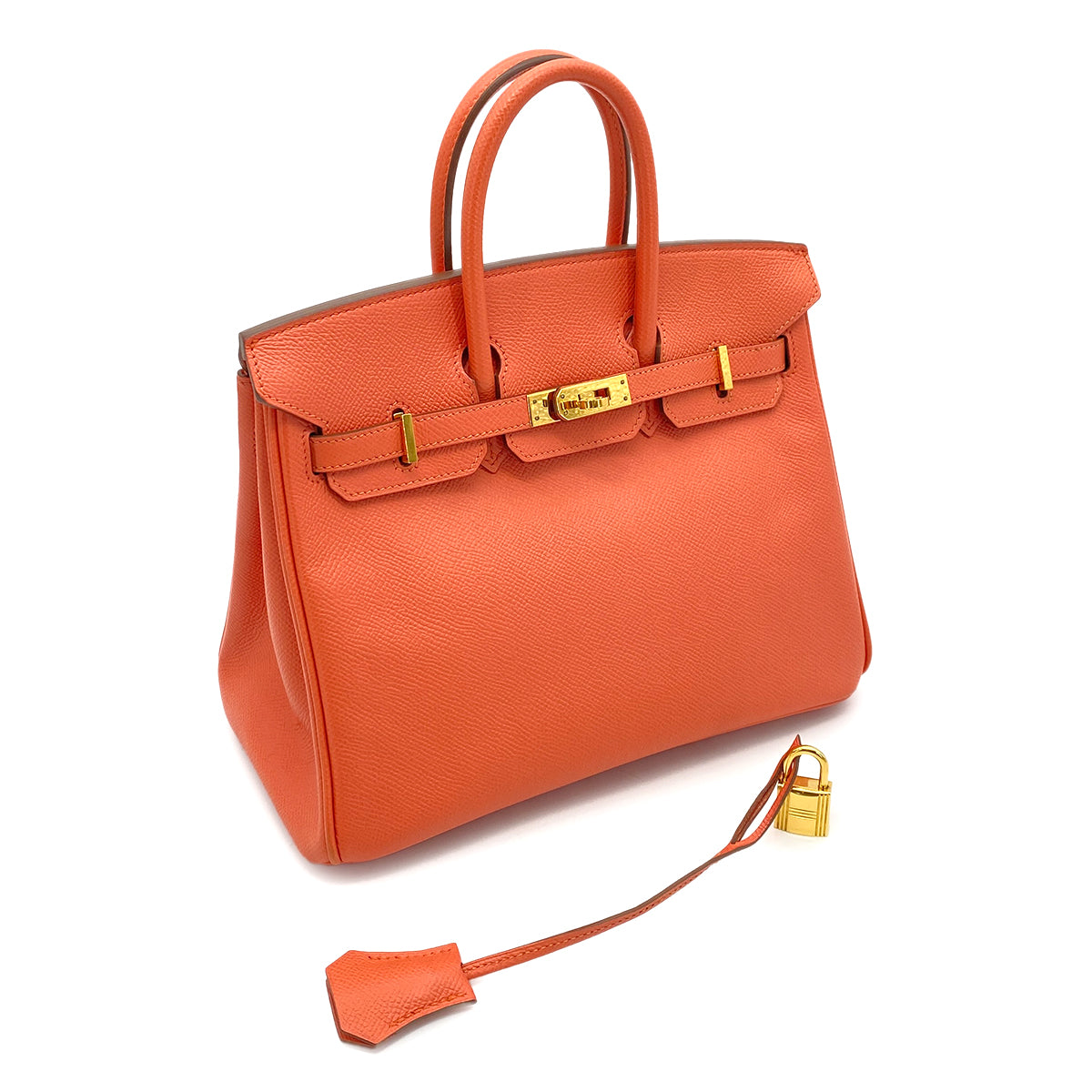 HERMES BIRKIN 25 CREVETTE EPSOM HAND BAG □R GHW 90257436