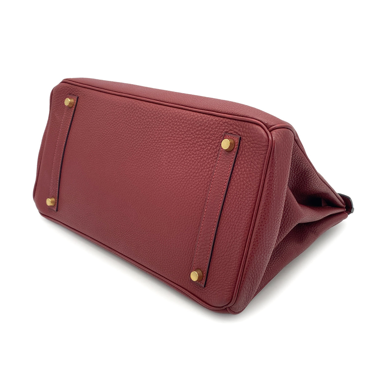 HERMES BIRKIN 35 ROUGE H TOGO HAND BAG □E GHW 90257448