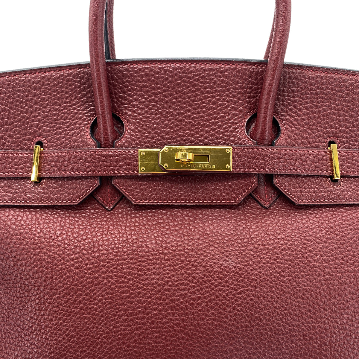 HERMES BIRKIN 35 ROUGE H TOGO HAND BAG □E GHW 90257448