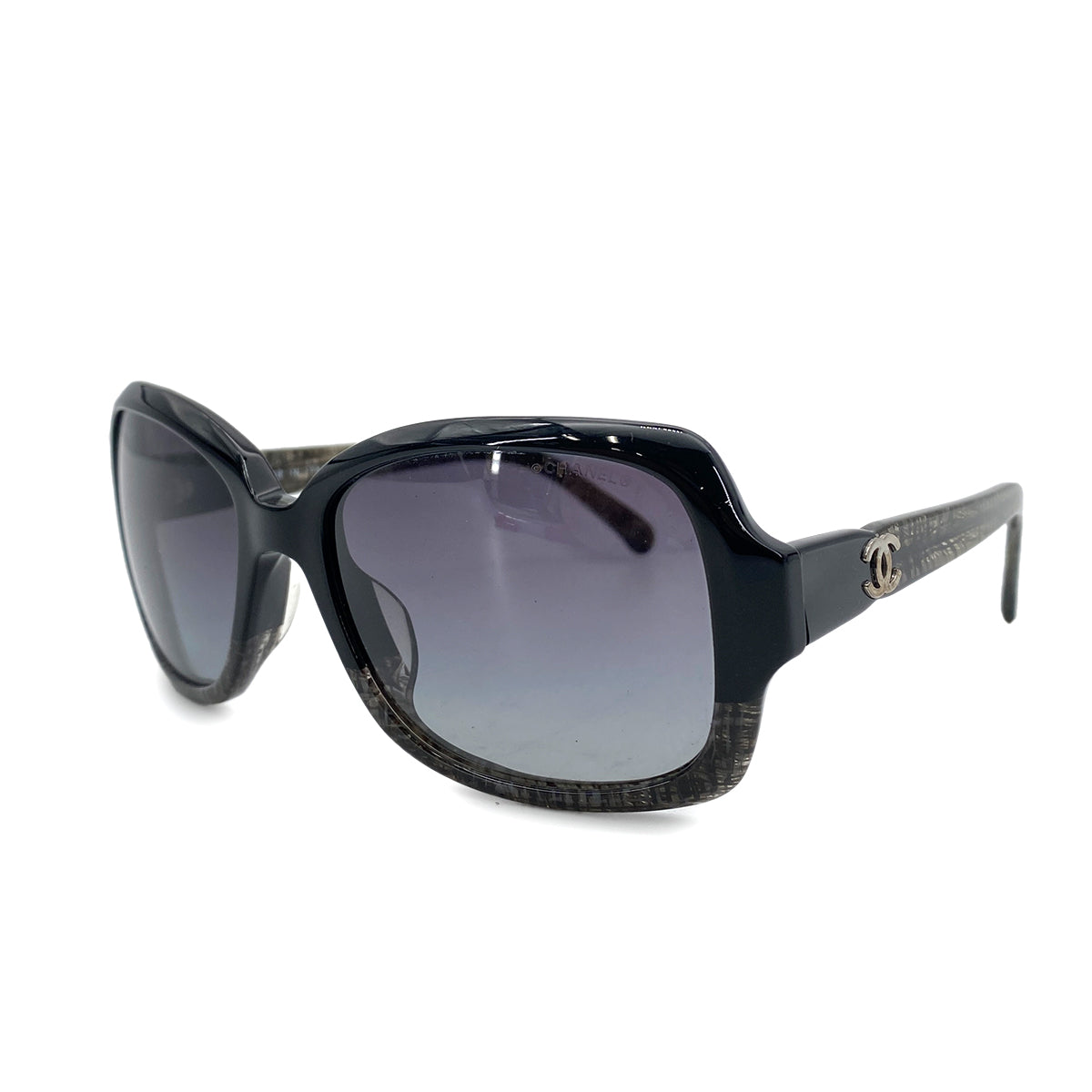 CHANEL VINTAGE SUNGLASSES COCOMARK BLACK EYEWEAR 90258035