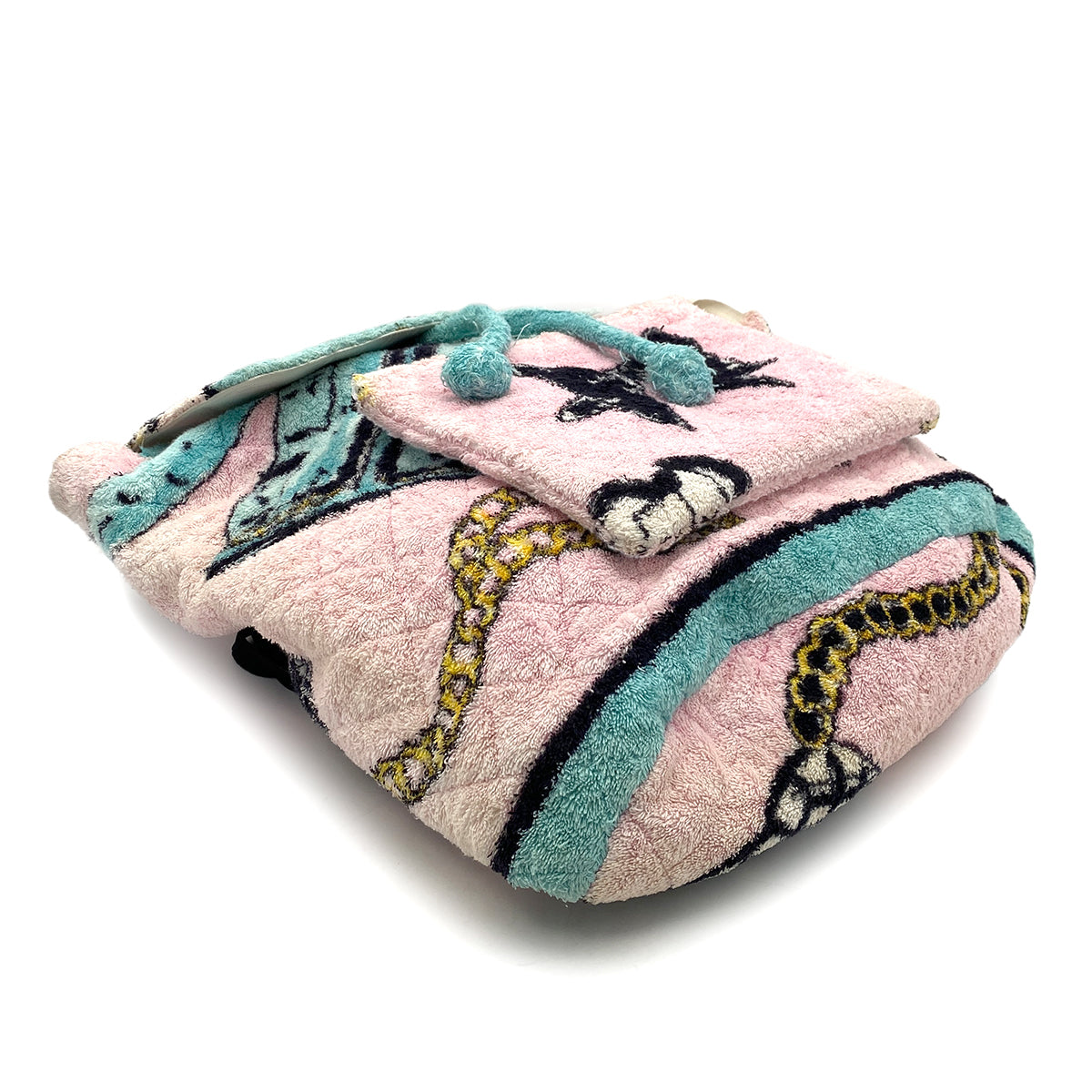 CHANEL VINTAGE BACK PACK PILE FABRIC MULTICOLOR 90258067