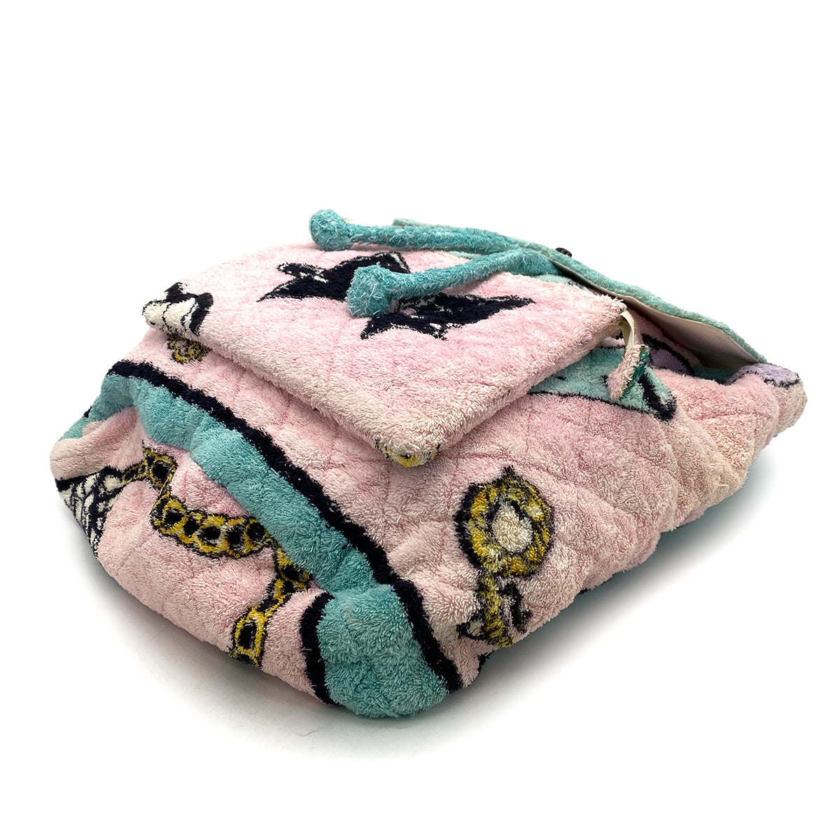CHANEL VINTAGE BACK PACK PILE FABRIC MULTICOLOR 90258067