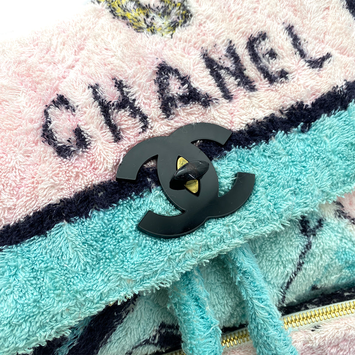 CHANEL VINTAGE BACK PACK PILE FABRIC MULTICOLOR 90258067